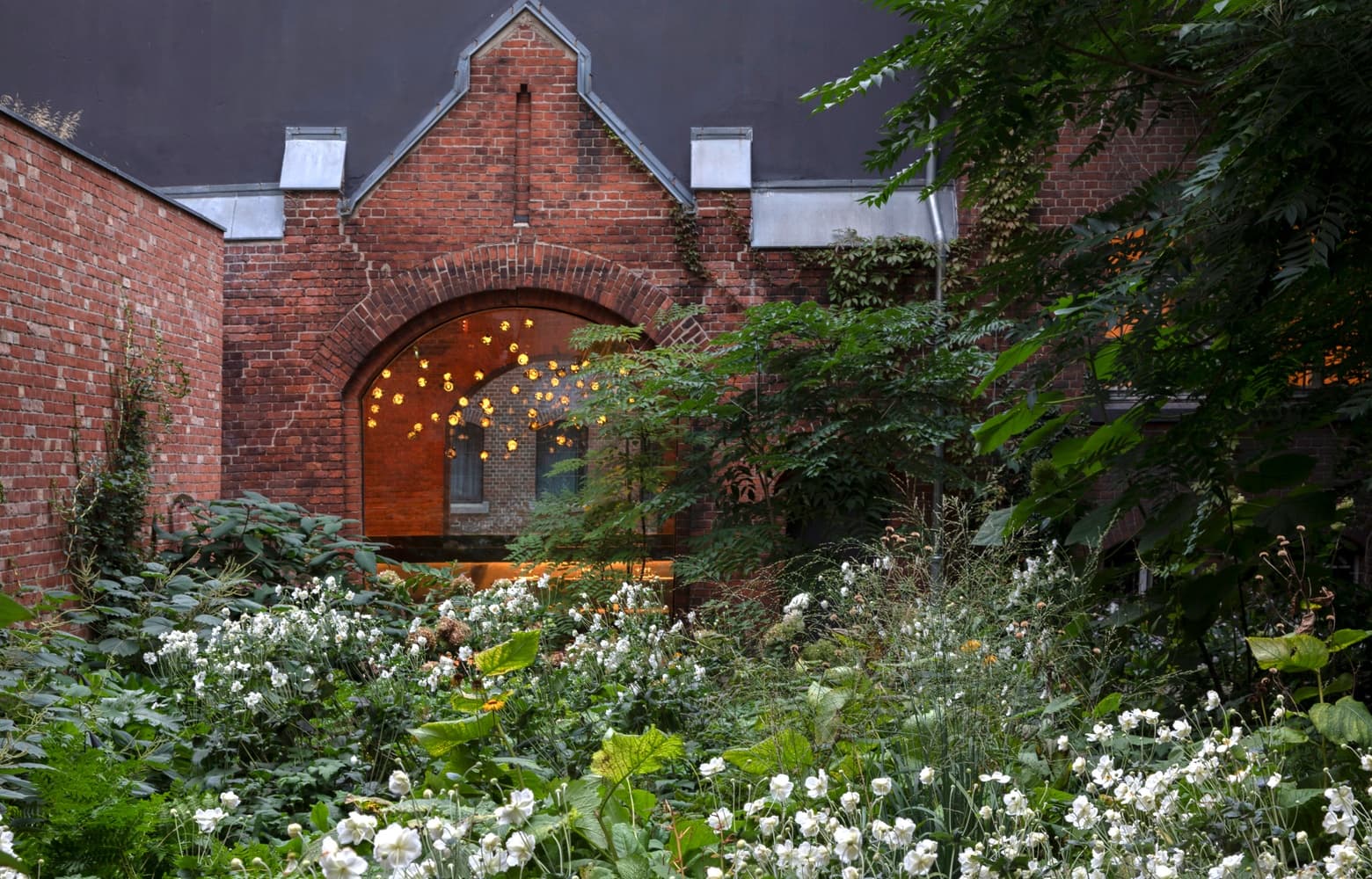 Green oasis in historical building in central Berlin