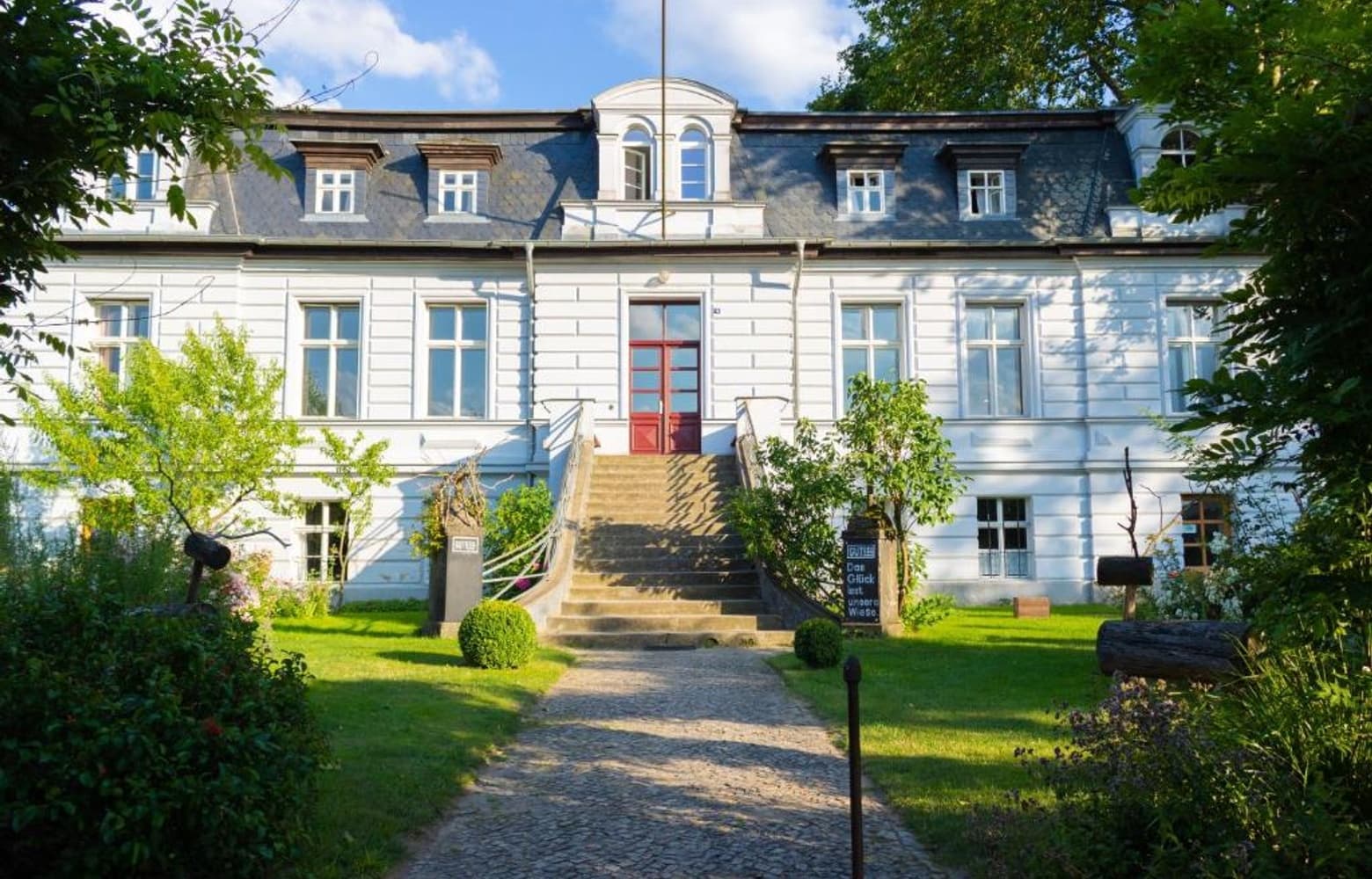 Historic manor house with organic farming