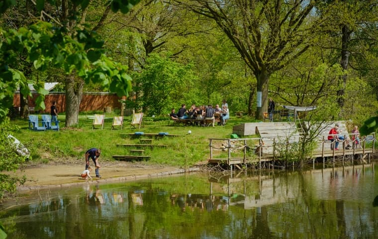 Idyllic team farm with its own lake in Lower Saxony